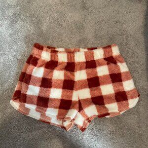 Aerie fuzzy pajama shorts
